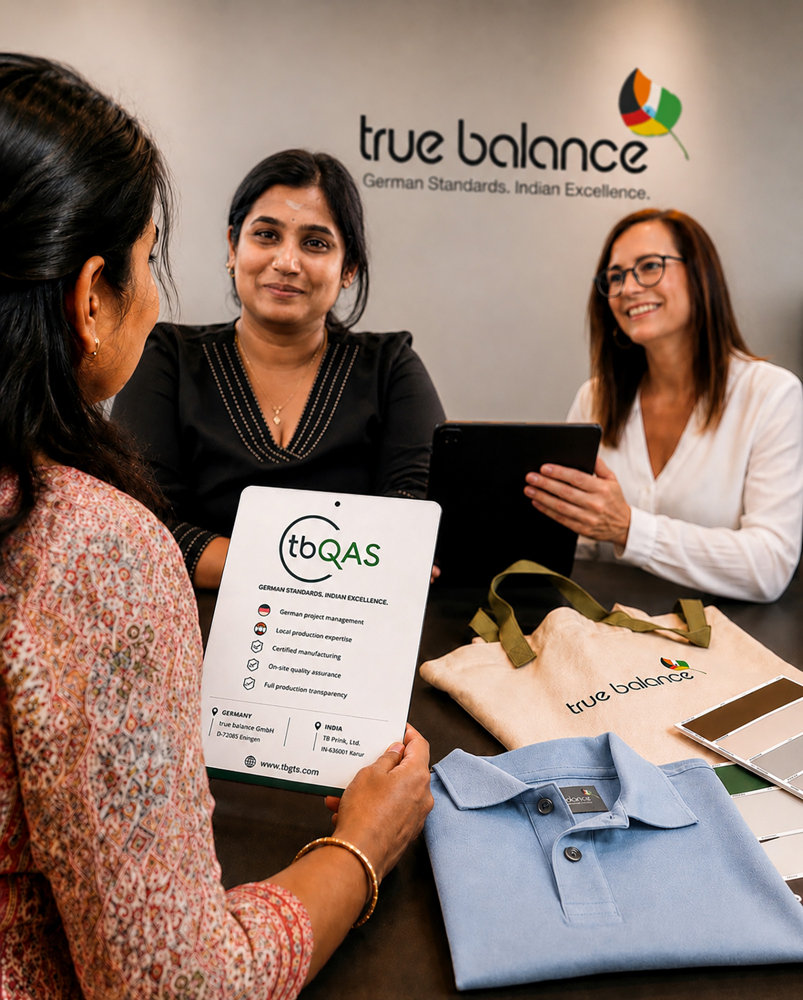 true balance team coordinating sourcing and quality in India